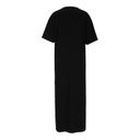 Robe maxi femme manches courtes avec broderie