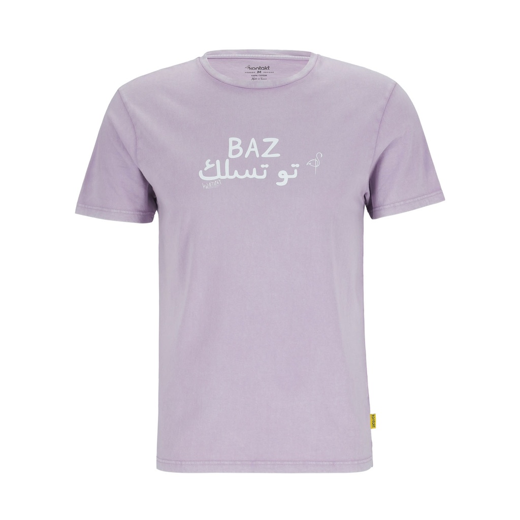 T-shirt unisexe manches courtes délavé  BAZ تو تسلك