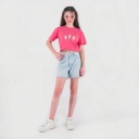 T-shirt sur taille fille manches courtes  Glâces Paillétés