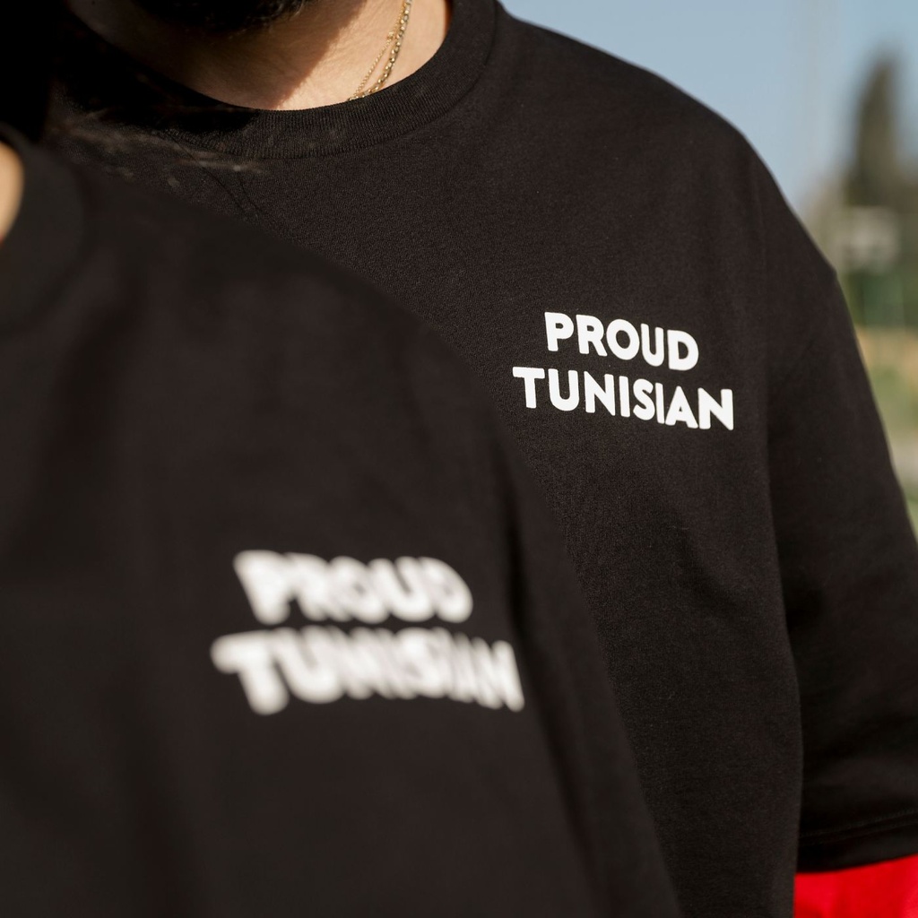 T-shirt oversized unisexe manches  courtes PROUD TUNISIAN