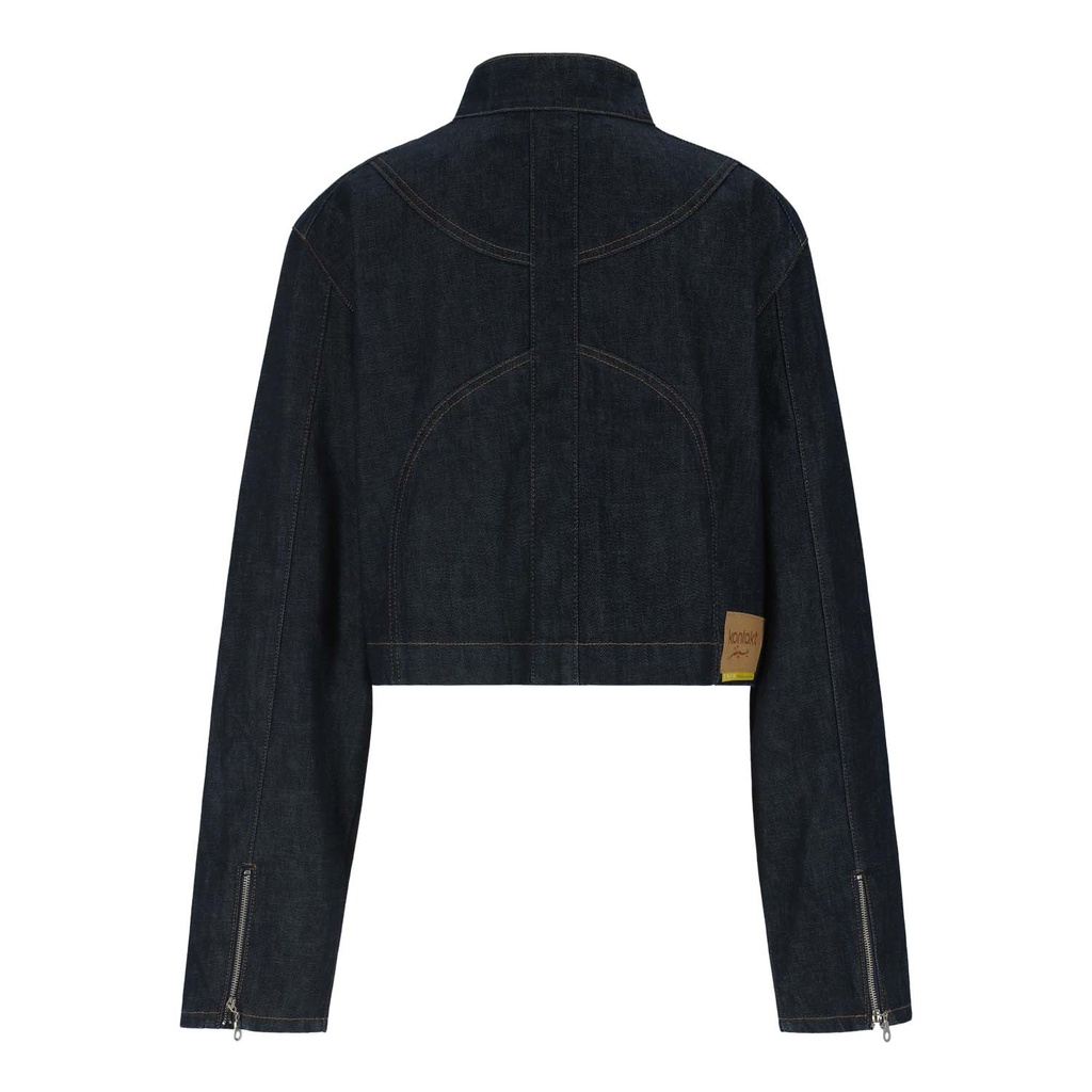 Cropped jacket oversized unisexe  en jeans Selvedge And Raw Look - TUNIS FASHION WEEK 2024
