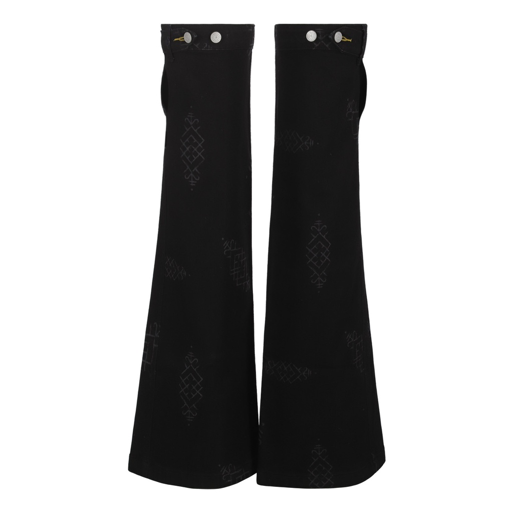 Jambières unisexe en jeans IMPRIME BERBERE HEAVY PRINT AND LASER - TUNIS FASHION WEEK 2024