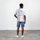 T-shirt oversized  homme manches  courtes bi-couleurs Alo ألو ياشبابي وينك