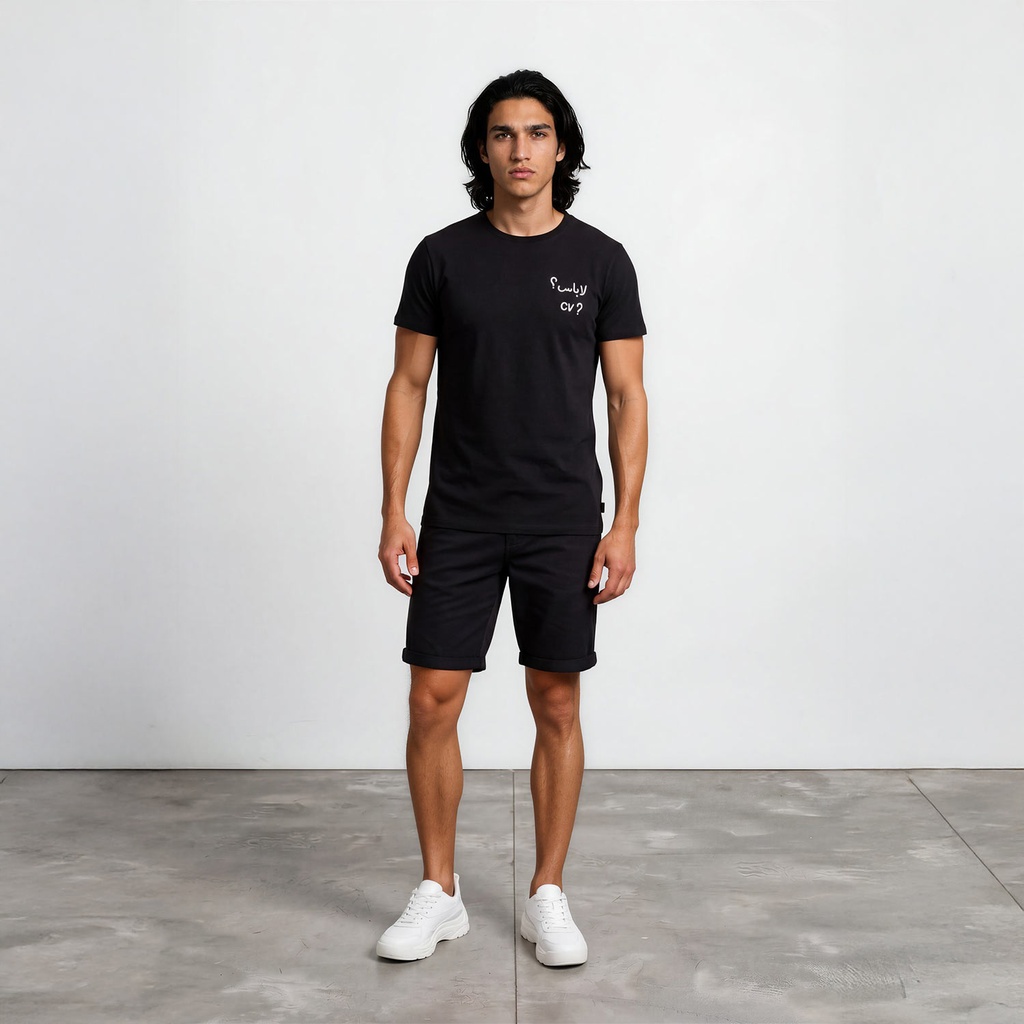 T-shirt unisexe manches courtes  لاباس؟ cv?
