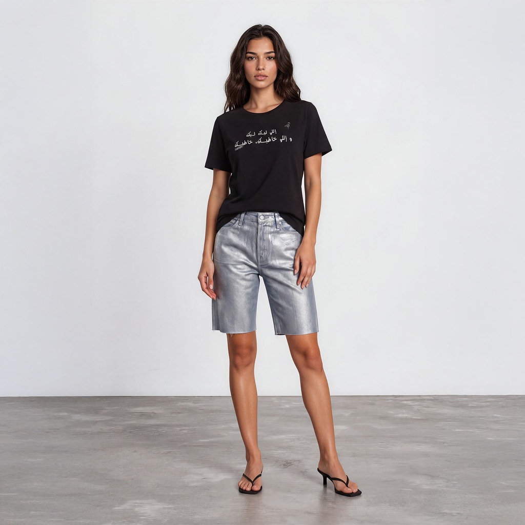 T-shirt femme manches courtes إلي ليك ليك