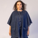 Poncho femme avec poche plaquée - ZINA 2.0