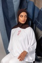 T-shirt oversized femme manches courtes فلفل