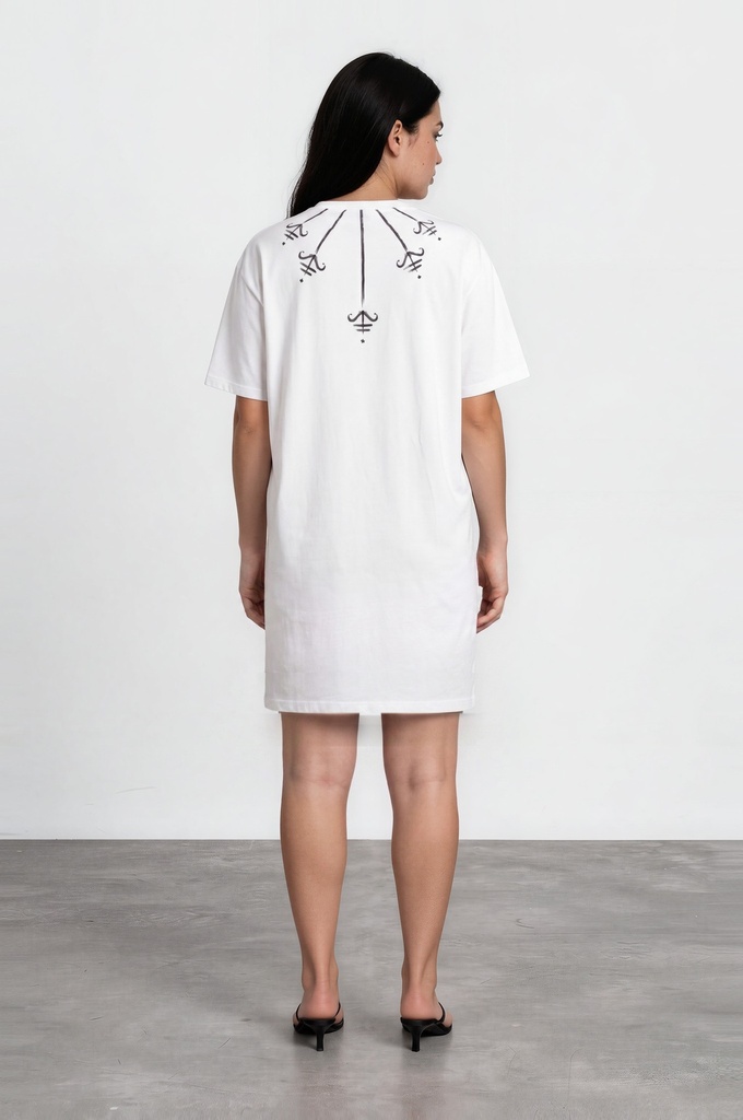 T-shirt &amp; Robe oversized unisexe Modular MOTIF BERBERE HEAVY PRINT AND LASER - TUNIS FASHION WEEK 2024