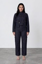 Cropped jacket oversized unisexe  en jeans Selvedge And Raw Look - TUNIS FASHION WEEK 2024
