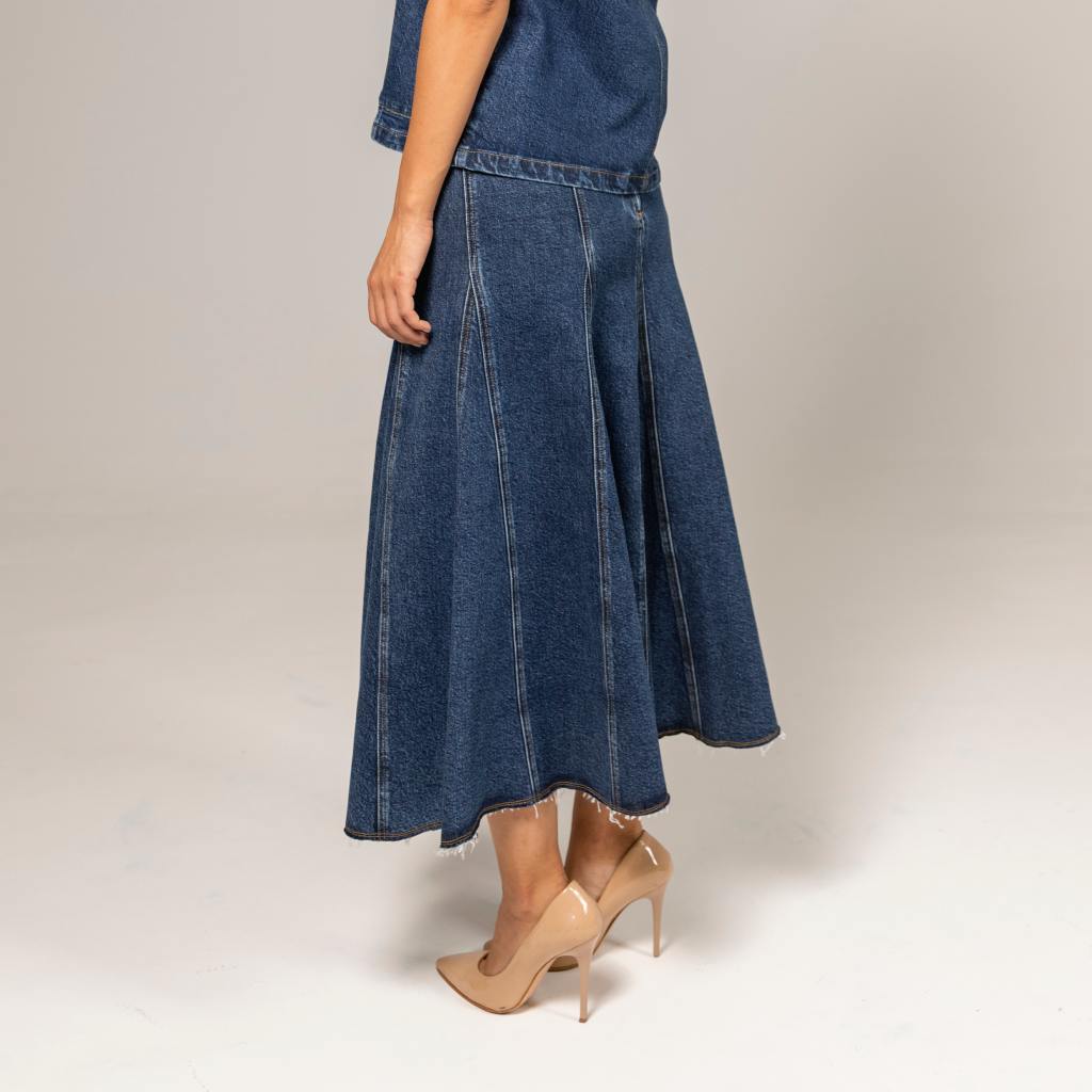 Jupe maxi femme à panneaux seconde vie