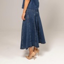 Jupe maxi femme à panneaux seconde vie