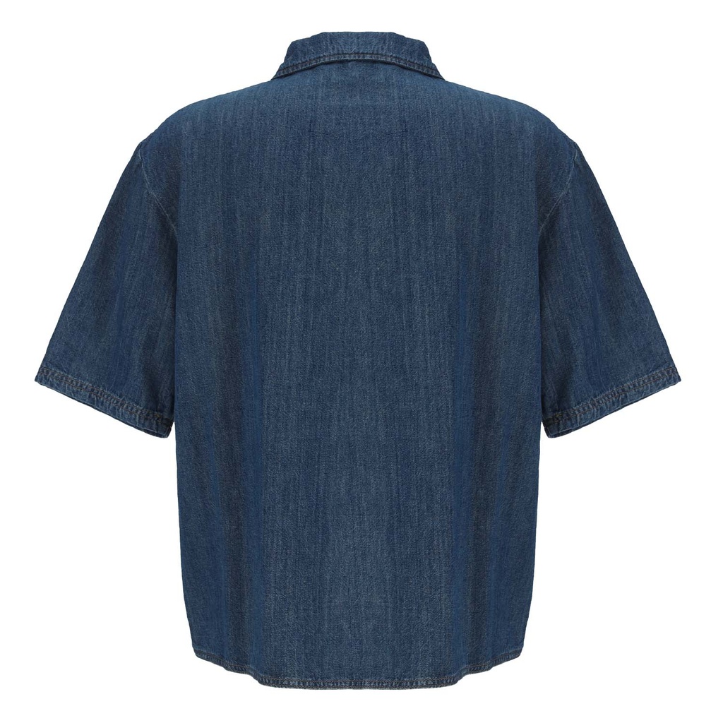 Chemise unisexe manches courtes en lin