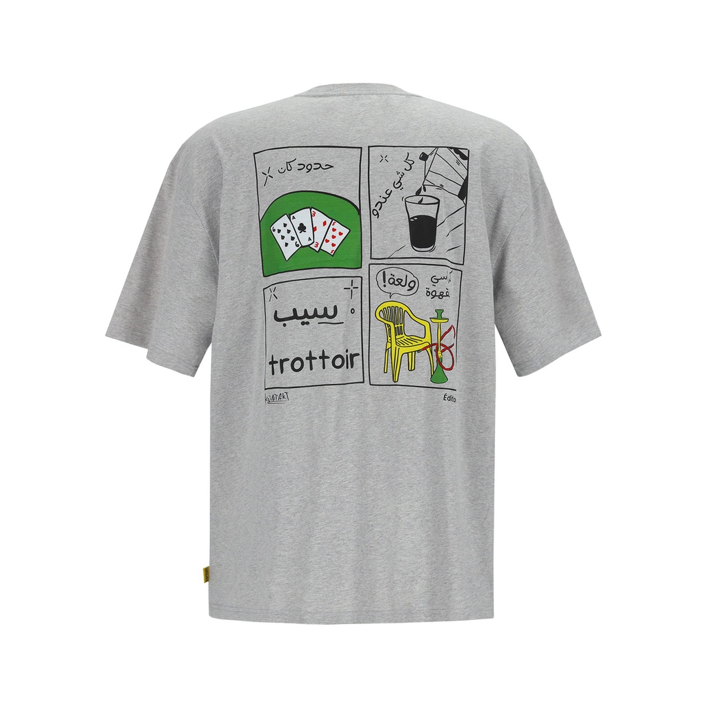 T-shirt oversized unisexe adulte manches courtes سيب TROTTOIR