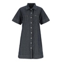Robe chemise courte femme en jacquard