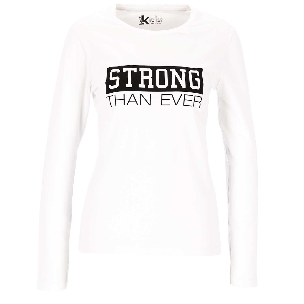 T-SHIRT SLIM FEMME MANCHES LONGUES STRONG THAN EVER