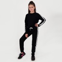 JOGGER SLIM FILLE EN MOLLETON AVEC BANDE COTÉ STRONG IS THE NEW PRETTY