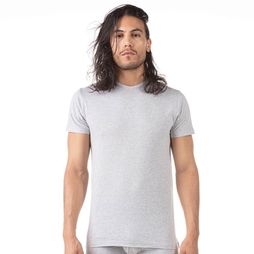 T-shirt col rond homme en coton pur