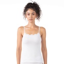 Caraco femme bords dentelle en coton stretch