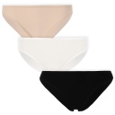 Lot de 3 slips femme en coton stretch