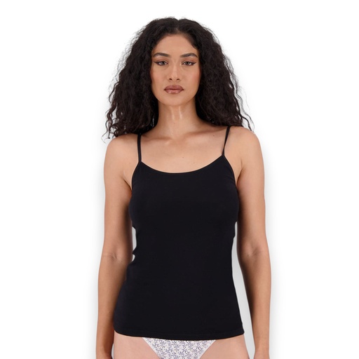 [05-010-08-011-K040-L] Caraco femme en coton stretch (Noir, L)