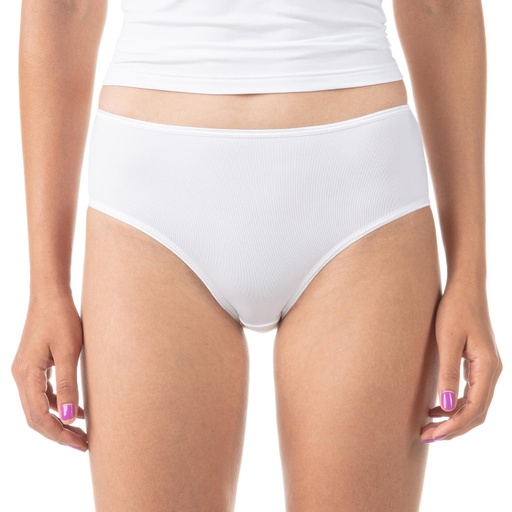 Slip taille haute femme en microfibre extensible