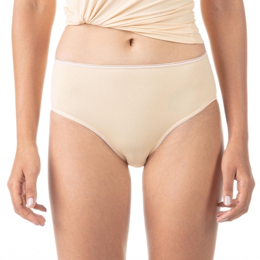 Slip taille haute femme en microfibre extensible