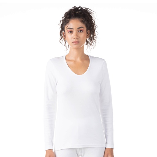 [05-010-02-334-K000-L] Maillot de corps thermique femme en maille interlock (L)