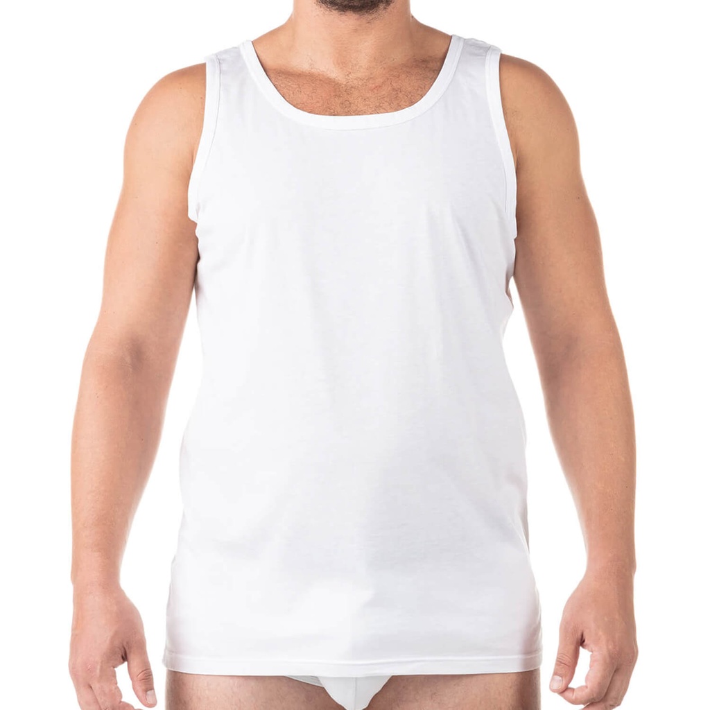 Singlet grandes tailles en coton pur