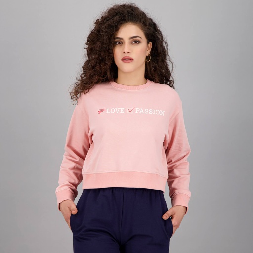 Sweat crop femme LOVE PASSION