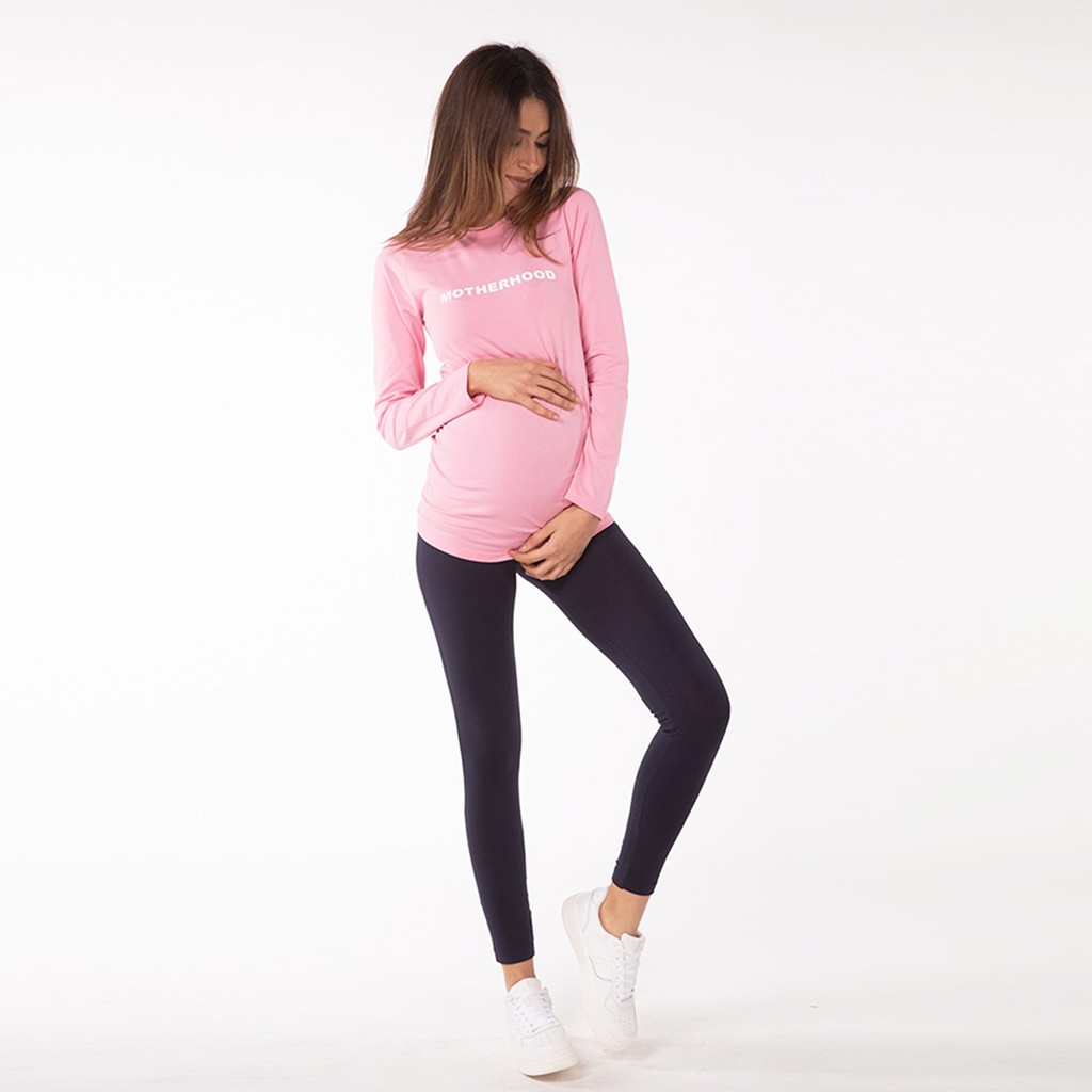 Legging de maternité en coton - noir – ROSE MATERNITÉ