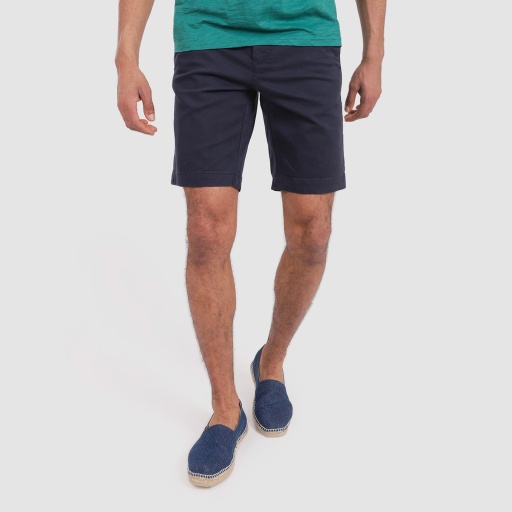[01-010-18-002-K219-40] Short chino homme (Bleu-Marine, 40)