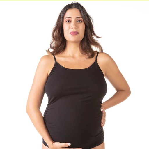 [05-010-08-020-K040-L] Caraco de grossesse en coton stretch (Noir, L)