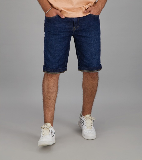 [01-010-04-003-K158-40] Bermuda homme en jeans (Jeans  Foncé, 40)