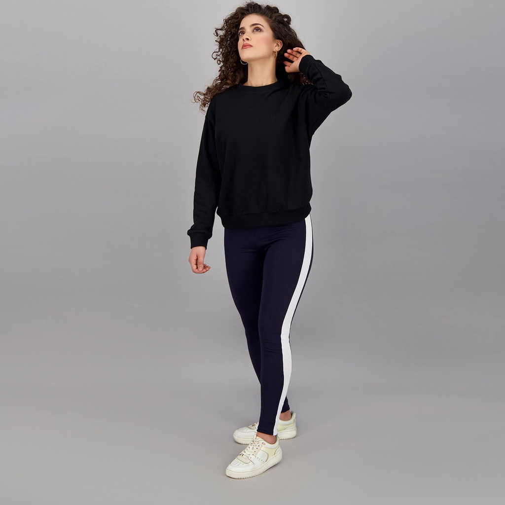 Legging femme avec bande coté