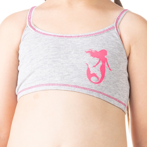 Brassière fille sirène en coton stretch