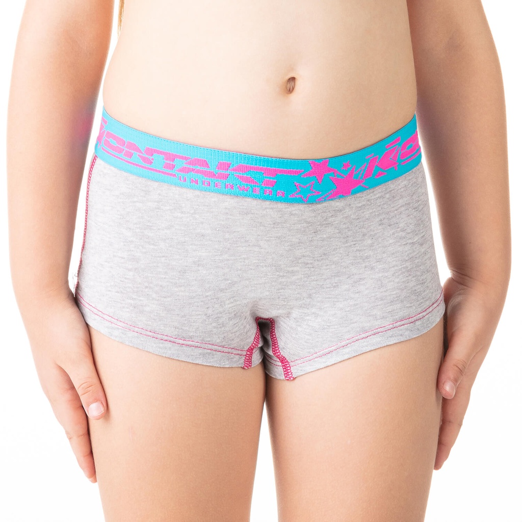 Boxer fille en coton stretch