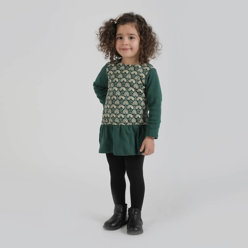 [05-010-32-002-K533-12M] Robe bébé côtelé ARC EN CIEL (12M)