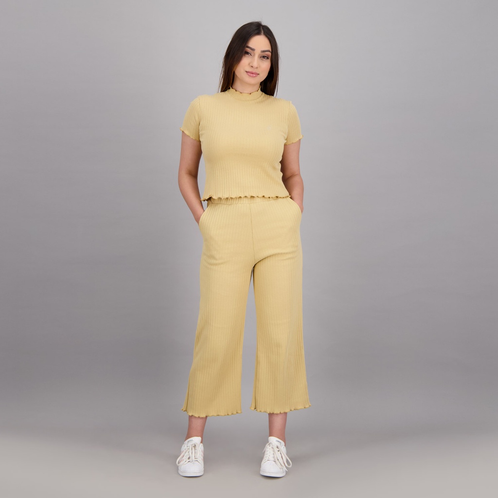 Pantalon côtelé femme