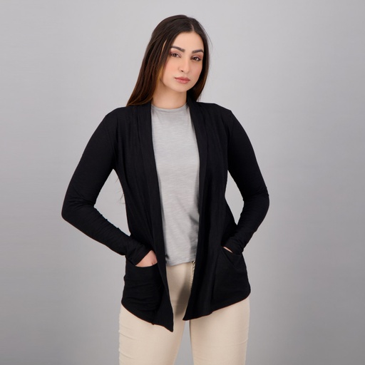 [05-010-94-002-K040-3XL] Gilet femme manches longues avec poche (3XL)