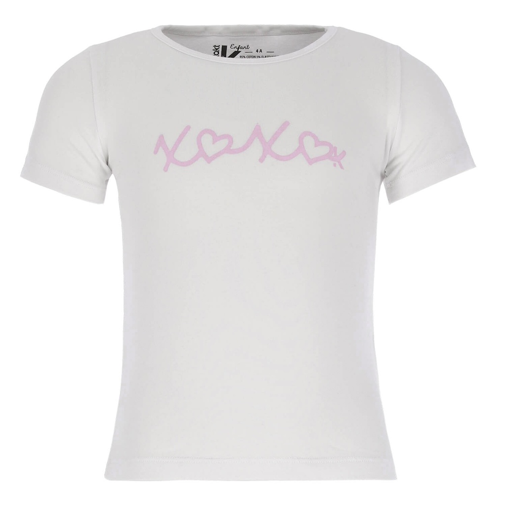 T-shirt fille manches courtes XOXO