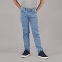 Jeans skinny garçon avec bande coté