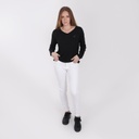 Pantalon slim femme taille haute