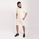 Short homme en molleton avec broderie