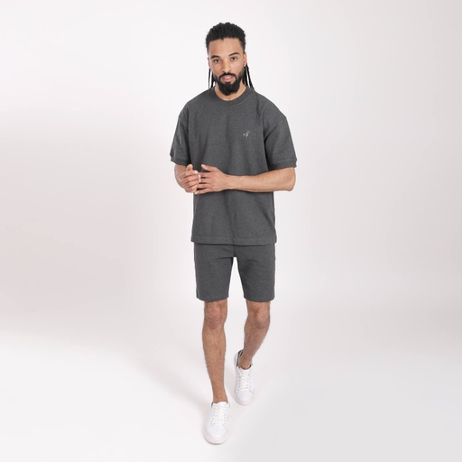 Short homme en molleton avec broderie