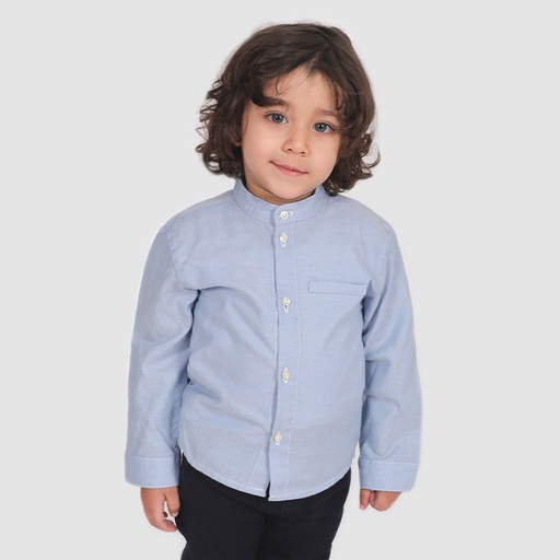 Chemise bébé manches longues à fines rayures