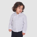 Chemise bébé manches longues à petit pois