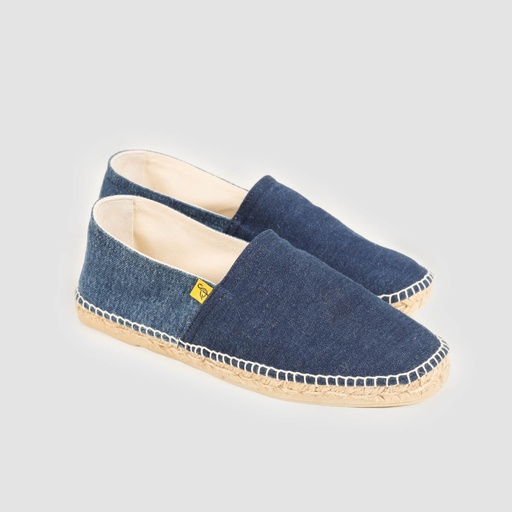 Espadrilles homme bi-couleur en jeans