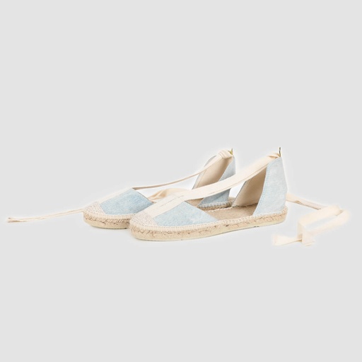 Sandales espadrilles femme en jeans