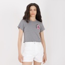 T-shirt crop côtelé femme manches courtes CALM AND CHILL