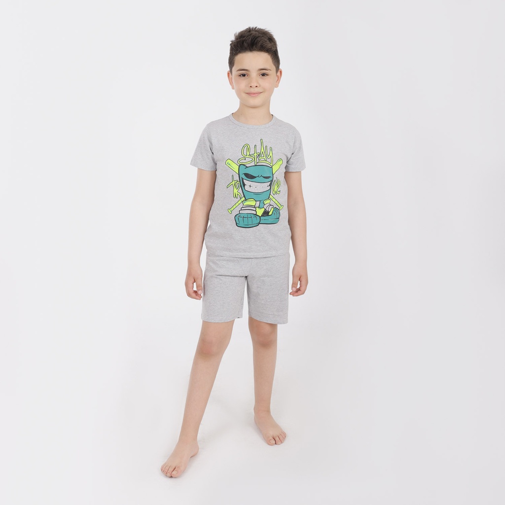 Ensemble garçon manches courtes et short STAY TRUE